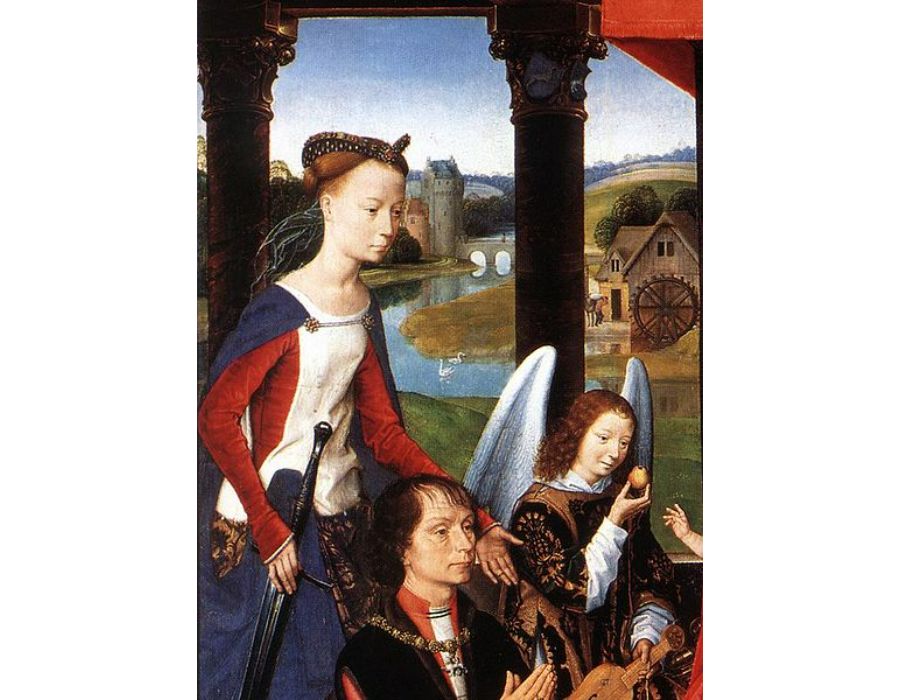 The Donne Triptych (detail-1) 1475 
