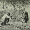The First Steps Painting by Jean-Francois Millet