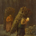 Peasant Women with Brushwood, c.1858 Painting by Jean-Francois Millet