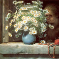 The Bouquet of Margueritas Painting by Jean-Francois Millet
