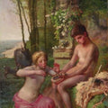 Spring (Daphnis and Chloë) Painting by Jean-Francois Millet