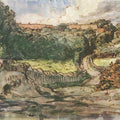 Manor farm Cousin in Greville Painting by Jean-Francois Millet