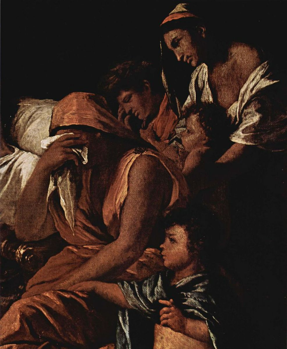 The death of Germanicus, detail 