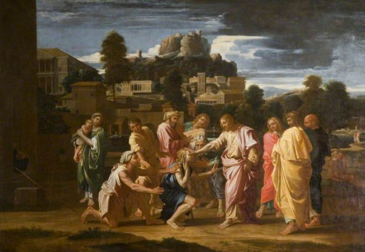 Jesus Healing the Blind of Jericho (detail) 1650 