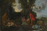 The Infant Bacchus Entrusted to the Nymphs of Nysa; The Death of Echo and Narcissus, 1657 artwork preview
