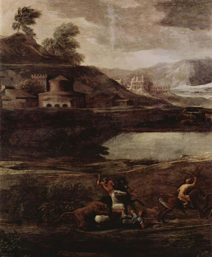 Landscape with Pyramos and Thisbe, detail 
