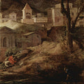 Landscape with Pyramos and Thisbe, detail (2) 