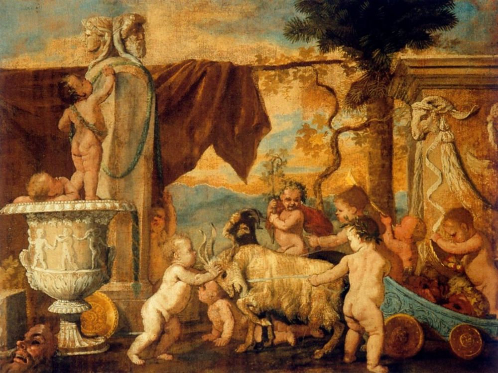 Bacchanal of Putti I 