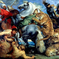 Tiger and lion hunting 