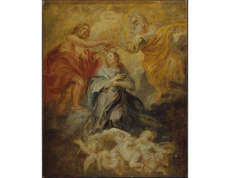 The Coronation of the Virgin sketch
