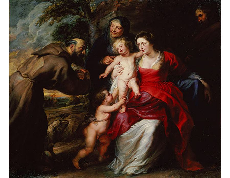 The Holy Family with Saints Francis and Anne and the Infant Saint John the Baptist probably early 1630s
