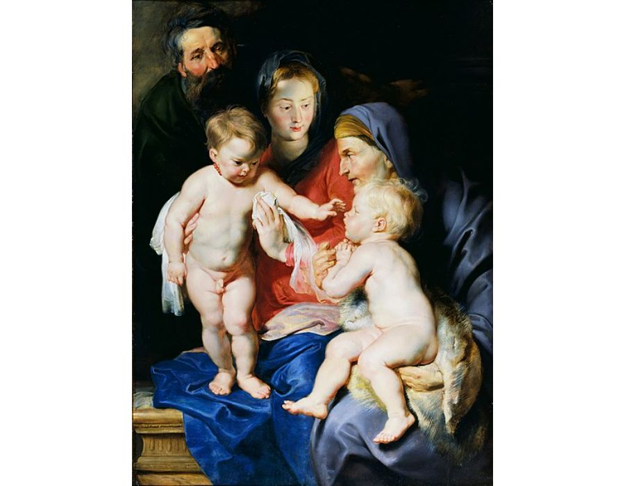 The Holy Family with Sts Elizabeth and John the Baptist c. 1614