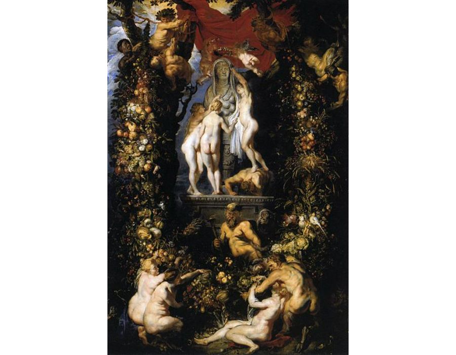 Nature Adorning the Three Graces