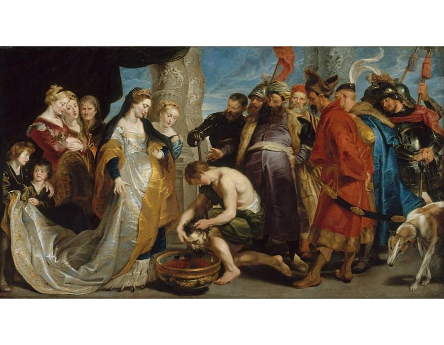 Queen Tomyris before the Head of Cyrus