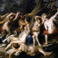 Diana and her Nymphs Surprised by the Fauns (detail-2) 1638-40 