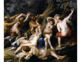 Diana and her Nymphs Surprised by the Fauns (detail-2) 1638-40 artwork preview
