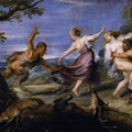 Diana and her Nymphs Surprised by the Fauns (detail-1) 1638-40 