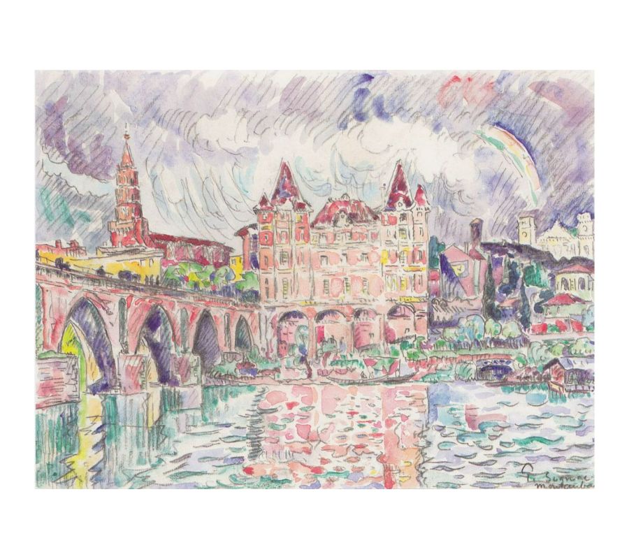 The Look at Montauban in rain 