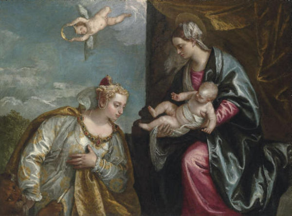 Allegory of the City of Venice adoring the Madonna and Child 