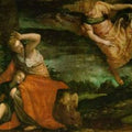 The angel appears to Hagar in the desert 