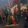Virgin and Child between St. Justine and St. George, with a Benedictine monk 