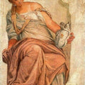 Temperance, from the wall of the sacristy 