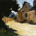Village Street, Louvecienne Painting by Pierre Auguste Renoir
