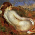 Reclining Nude (Pierre Auguste Renoir 1883) Painting