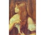 Young Girl Combing Her Hair 2 Painting artwork preview