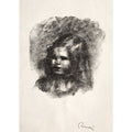 Claude Renoir Tourne A Gauche Paintingby Pierre Auguste Renoir