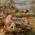 Two Bathers In A Landscape Painting