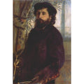 Portrait of Claude Monet Painting by Pierre Auguste Renoir