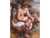 Seated bather in a landscape Painting artwork preview