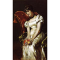 A Girl Painting by Pierre Auguste Renoir