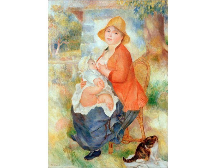 Maternity Painting by Pierre Auguste Renoir