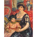Portrait of Madame Duberville with Her Son Henri Painting by Pierre Auguste Renoir