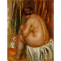 After Bathing (nude Study) Painting by Pierre Auguste Renoir