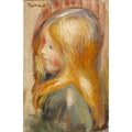 Enfant De Profil Painting by Pierre Auguste Renoir