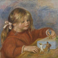 Claude Renoir Playing Painting
