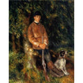 Alfred Berard And His Dog Painting by Pierre Auguste Renoir