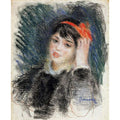 Head Of A Young Woman 8 Painting by Pierre Auguste Renoir