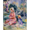 Head Of A Young Woman Aka Red Hat Painting by Pierre Auguste Renoir