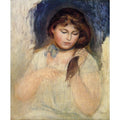 Head Of Gabrielle Painting by Pierre Auguste Renoir