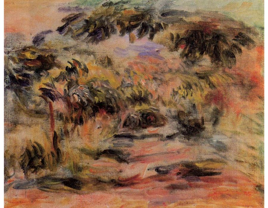 The Footpath Painting by Pierre Auguste Renoir