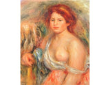 Model with bare breast Painting artwork preview