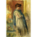 Young Woman Standing Painting