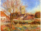The Church at Essoyes Painting artwork preview