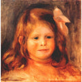 Girl with a pink ribbon Painting