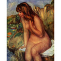 Bathers, sitting on a rock Painting