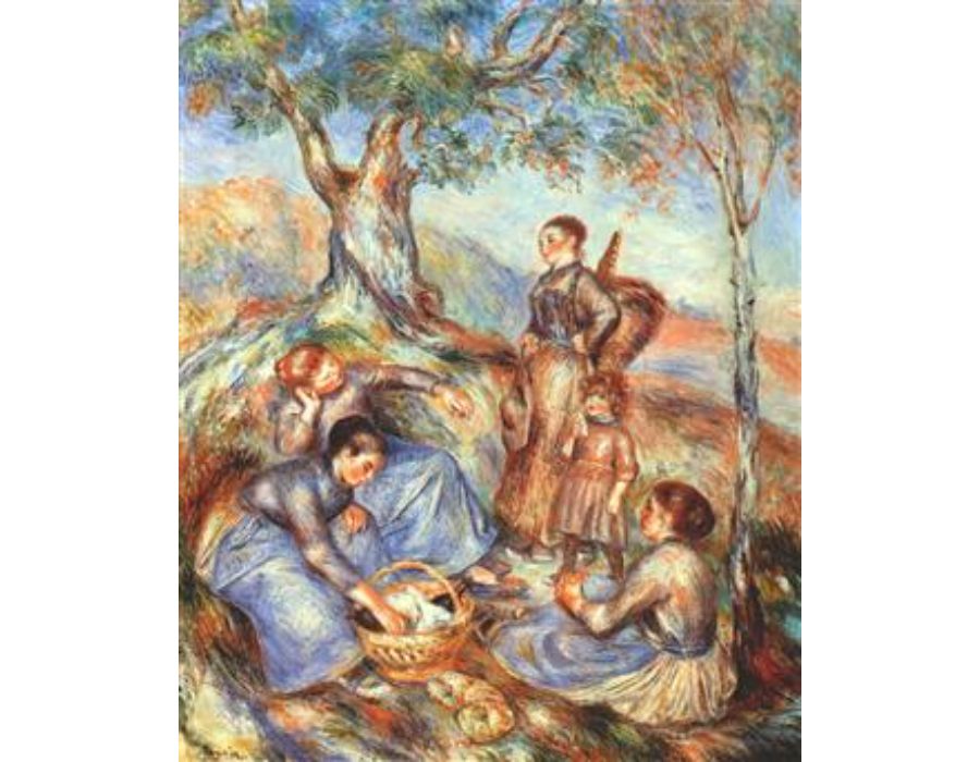 The grape pickers at lunch Painting